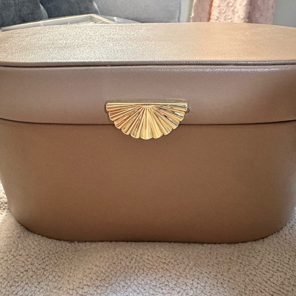 a new day Brown Jewelry Box with Gold Accent